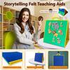 Ai fsem Felt Flannel Board Portable Double-Sided Folding Felt Board for Preschool Kindergarten Home Storytelling Interactive Games Classroom Must Haves view 2
