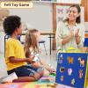 Ai fsem Felt Flannel Board Portable Double-Sided Folding Felt Board for Preschool Kindergarten Home Storytelling Interactive Games Classroom Must Haves view 4