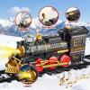 Christmas Train Set for Kids, 2-Layer Train Track Toys with Smoke, Light and Sound, DIY Building Train Tracks for Boys Ages 4-8, Classic Model Trains Gifts for Toddler 3 4 5 6 7 8 Years Old view 2