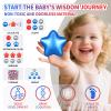 GUESVOT Ball Pit Balls Plastic Stars for Ball Pit BPA Free Plastic Balls Crush and Smash Proof Balls 100pcs 2.2" Set for Toddlers for Play Tent Tunnel (Red+Blue+Silver) view 4