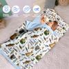 Personalized Girls Nap Mat - Custom Name Toddler Sleeping Bag with Pillow and Blanket for Daycare Preschool, Kids Sleeping Mat for Travel Camping, Easy Carry Roll Up Nap Sack Fishing view 2