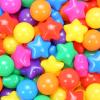 GUESVOT Ball Pit Balls Plastic Stars for Ball Pit Phathalate & BPA Free Plastic Balls Crush and Smash Proof Balls 100pcs 2.2" Set for Toddlers for Play Tent Tunnel view 1
