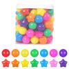 GUESVOT Ball Pit Balls Plastic Stars for Ball Pit Phathalate & BPA Free Plastic Balls Crush and Smash Proof Balls 100pcs 2.2" Set for Toddlers for Play Tent Tunnel view 2
