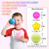 GUESVOT Ball Pit Balls Plastic Stars for Ball Pit Phathalate & BPA Free Plastic Balls Crush and Smash Proof Balls 100pcs 2.2" Set for Toddlers for Play Tent Tunnel view 3