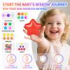 GUESVOT Ball Pit Balls Plastic Stars for Ball Pit Phathalate & BPA Free Plastic Balls Crush and Smash Proof Balls 100pcs 2.2" Set for Toddlers for Play Tent Tunnel view 4