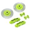 RC Brake Discs Simulation Aluminum Wheel Brake Discs for TRX6 Durable Lightweight CNC Machined 40mm Diameter 12mm Hex 2PCS (Green) view 2