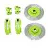 RC Brake Discs Simulation Aluminum Wheel Brake Discs for TRX6 Durable Lightweight CNC Machined 40mm Diameter 12mm Hex 2PCS (Green) view 3