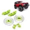 RC Brake Discs Simulation Aluminum Wheel Brake Discs for TRX6 Durable Lightweight CNC Machined 40mm Diameter 12mm Hex 2PCS (Green) view 4