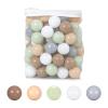 GUESVOT Ball Pit Balls for Ball Pit Phathalate BPA Free Plastic Balls Crush and Smash Proof Balls 100pcs 2.2" Set for Toddlers for Play Tent Tunnel (Green+White+Gray) view 2