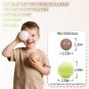GUESVOT Ball Pit Balls for Ball Pit Phathalate BPA Free Plastic Balls Crush and Smash Proof Balls 100pcs 2.2" Set for Toddlers for Play Tent Tunnel (Green+White+Gray) view 3