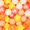 GUESVOT Ball Pit Balls Plastic Stars for Ball Pit BPA Free Plastic Balls Crush and Smash Proof Balls 100pcs 2.2" Set for Toddlers for Play Tent Tunnel (Orange+Yellow+Red) view 1