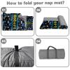 Personalized Girls Nap Mat - Custom Name Toddler Sleeping Bag with Pillow and Blanket for Daycare Preschool, Kids Sleeping Mat for Travel Camping, Easy Carry Roll Up Nap Sack Game Blue view 4