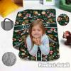 Personalized Girls Nap Mat - Custom Name Toddler Sleeping Bag with Pillow and Blanket for Daycare Preschool, Kids Sleeping Mat for Travel Camping, Easy Carry Roll Up Nap Sack Squirrel Green view 3