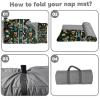 Personalized Girls Nap Mat - Custom Name Toddler Sleeping Bag with Pillow and Blanket for Daycare Preschool, Kids Sleeping Mat for Travel Camping, Easy Carry Roll Up Nap Sack Squirrel Green view 4