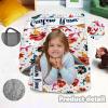 Personalized Girls Nap Mat - Custom Name Toddler Sleeping Bag with Pillow and Blanket for Daycare Preschool, Kids Sleeping Mat for Travel Camping, Easy Carry Roll Up Nap Sack Mermaid view 3