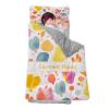 Personalized Girls Nap Mat - Custom Name Toddler Sleeping Bag with Pillow and Blanket for Daycare Preschool, Kids Sleeping Mat for Travel Camping, Easy Carry Roll Up Nap Sack Colorful view 1