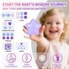 GUESVOT Ball Pit Balls Plastic Stars for Ball Pit BPA Free Plastic Balls Crush and Smash Proof Balls 100pcs 2.2" Set for Toddlers for Play Tent Tunnel (Blue+Purple+Pink) view 4