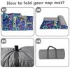 Personalized Girls Nap Mat - Custom Name Toddler Sleeping Bag with Pillow and Blanket for Daycare Preschool, Kids Sleeping Mat for Travel Camping, Easy Carry Roll Up Nap Sack Dinosaur Blue view 4