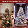 Hanging Christmas Train Toys with Smoke, Light and Sound, Electric Train Set for Kids Ages 4-8, DIY Train Tracks Building Kit, Classic Model Trains Gifts for Toddler 3 4 5 6 7 8 Years Old view 2