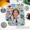 Personalized Girls Nap Mat - Custom Name Toddler Sleeping Bag with Pillow and Blanket for Daycare Preschool, Kids Sleeping Mat for Travel Camping, Easy Carry Roll Up Nap Sack Teaching Series view 3