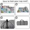 Personalized Girls Nap Mat - Custom Name Toddler Sleeping Bag with Pillow and Blanket for Daycare Preschool, Kids Sleeping Mat for Travel Camping, Easy Carry Roll Up Nap Sack Teaching Series view 4