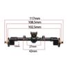 Clxdq-718 All Brass SCX24 Portal Axle with Heavy Brass Weights for 1/24 RC Crawler Axial SCX24 90081 C10 Jeep Gladiator Bronco (Rear axle) view 2