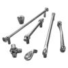 XINHUIPART Cabinet Drawer Handle Silver Crystal Handle Furniture Cabinet Door Handle Crystal knob Kitchen Wardrobe Handle(6731-192mm Chrome) view 3