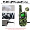 E-WOR Walkie Talkies for Kids, 2Pack 4 Miles Long Range Rechargeable Walkie Talkies 22 Channels with Flashlight Adventure Toys for 3 4 5 6 7 8 9 10 11 12 Year Old Boys Girls, Funny Gifts for Christmas view 4