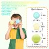 GUESVOT Ball Pit Balls Plastic Stars for Ball Pit BPA Free Plastic Balls Crush and Smash Proof Balls 100pcs 2.2" Set for Toddlers for Play Tent Tunnel (Green+Beige+Yellow) view 3