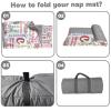 Personalized Girls Nap Mat - Custom Name Toddler Sleeping Bag with Pillow and Blanket for Daycare Preschool, Kids Sleeping Mat for Travel Camping, Easy Carry Roll Up Nap Sack Flower Bow view 4