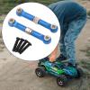 2X 1/14 RC Steering Linkage, Aluminum Alloy Adjustable Tie Rods for 14211 Model RC Hobby Car Parts, Blue view 2