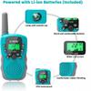 E-WOR Walkie Talkies for Kids, 4 Pack 3KMS Long Range Rechargeable Walkies Talkie Toy with Flashlight Adventure Toys for 3 4 5 6 7 8 9 10 11 12 Year Old Boys Girls, Great for Kids view 2