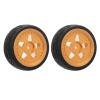 2Pcs RC Car Tires Wheel Rims Replacement Aluminum Alloy Rubber Strong Cushioning Uneven Texture Surface Excellent Grip Suitable ZD Racing 1/16 S16 EX16 RC Car view 4