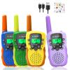 E-WOR Walkie Talkies for Kids Rechargeable, 4 Pack 3KMS Long Range Walkie Talkies Toy with Flashlight Adventure Toys for 3 4 5 6 7 8 9 10 11 12 Year Old Boys Girls, Great for Kids view 1