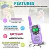 E-WOR Walkie Talkies for Kids Rechargeable, 4 Pack 3KMS Long Range Walkie Talkies Toy with Flashlight Adventure Toys for 3 4 5 6 7 8 9 10 11 12 Year Old Boys Girls, Great for Kids view 3
