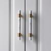XINHUIPART Cabinet Drawer Handle Stone Brass Knobs T-Handles Drawer Handles Kitchen Cabinet Handles Furniture Hardware(C-1519-96-125) view 3