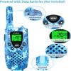 E-WOR Walkie Talkies for Kids Rechargeable, 2Pack Long Range 4 Miles Kid Walkie Talkies with Flashlight Toys for 3 4 5 6 7 8-10-12 Year Old Girls Boys Toddlers, Funny for Kids Teens view 2