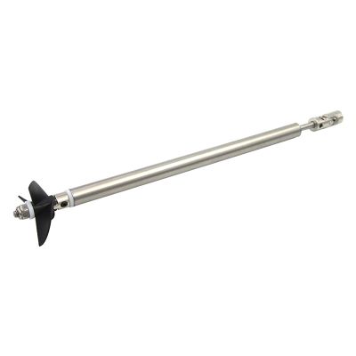 RC Boat 4mm Stainless Steel Drive Shaft Assembly Kit with Shaft Sleeve Coupler Propeller and Accessories for DIY Model Boats(6.00mm,25CM/20CM)
