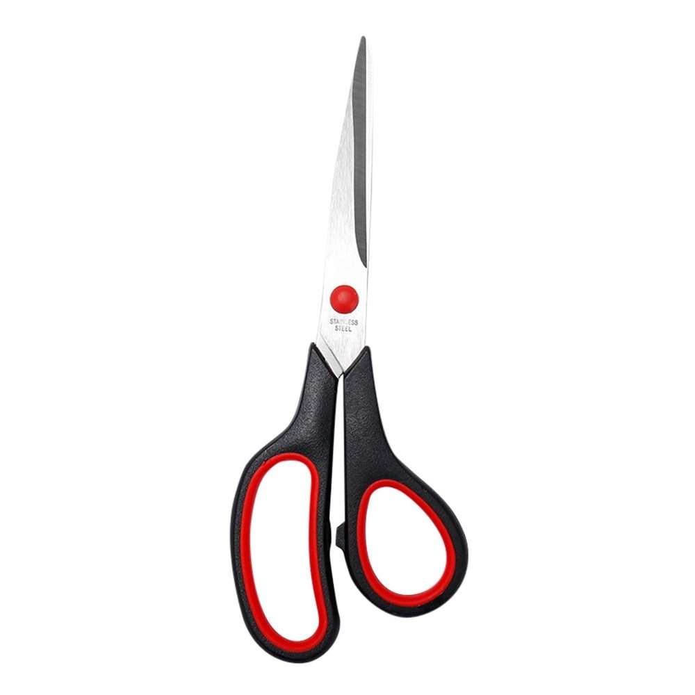 Scissors All Purpose, 8 Inch Ergonomic and Comfort Grip Ultra Sharp Shears Heavy Duty Stainless Steel Blades Fabric Scissors for School Office Sewing Crafts Home