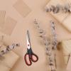 Scissors All Purpose, 8 Inch Ergonomic and Comfort Grip Ultra Sharp Shears Heavy Duty Stainless Steel Blades Fabric Scissors for School Office Sewing Crafts Home view 3