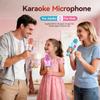 Creattop Kids Karaoke Bluetooth Microphone Toys for Girls Microphone Karaoke Machine with LED Light, Birthday Gift for Girls Boys 3 4 5 6 7 8 9 10 11 12 Year Old Kids Toys view 2