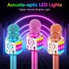 Creattop Kids Karaoke Bluetooth Microphone Toys for Girls Microphone Karaoke Machine with LED Light, Birthday Gift for Girls Boys 3 4 5 6 7 8 9 10 11 12 Year Old Kids Toys view 3