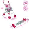 509 Crew: Mint Heart - Bouncer Doll Play Set - Pink & Green, Furniture & Care Set, Umbrella Stroller-Highchair-Play Pen-Purse-Toy Accessories, Kids 3+ view 3