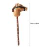 TTETTZ Plush Stick Horse, Hobby Horse Riding Toy, with Sounds Stick Horse Riding Toy, Music Stick Animal for Boys, Light Brown D view 4
