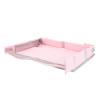 Dioche Foldable Travel Tray Cover with Multifunctional Design for Kids and Adults - Navy Blue Airplane and Table Tray Bag Organizer (Pink) view 2
