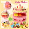 99 PCS 5 in 1 Dough Sets for Kids Ages 3-4-8, Art Crafts Dough Tools Kit, Ice Cream Playset Noodle Hamburger Cake Maker Machine, Dessert Rack, Kitchen Creations Food Play Toys Toddlers Boys Girls view 2
