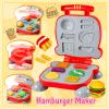 99 PCS 5 in 1 Dough Sets for Kids Ages 3-4-8, Art Crafts Dough Tools Kit, Ice Cream Playset Noodle Hamburger Cake Maker Machine, Dessert Rack, Kitchen Creations Food Play Toys Toddlers Boys Girls view 3