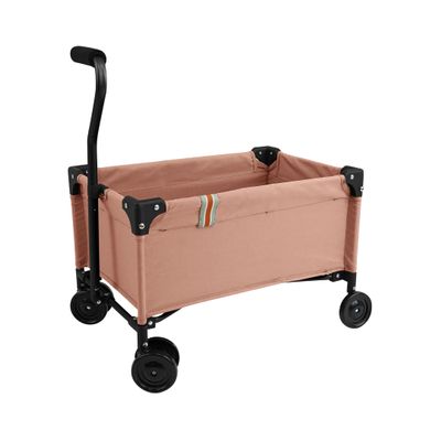 509 Crew: Little Wagon - Pink - Folding Pull-Along Cart, Adjustable Handle, Canvas-Metal Frame, Transport Toys-Dolls-Stuffed Animals, Kids 3+