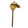 TTETTZ Plush Stick Horse, Hobby Horse Riding Toy, with Sounds Stick Horse Riding Toy, Music Stick Animal for Boys, Light Brown A view 1