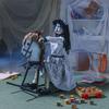 Oriental Trading 28 1/4" Life-Size Girl on Wooden Rocking Horse Halloween Decoration view 2